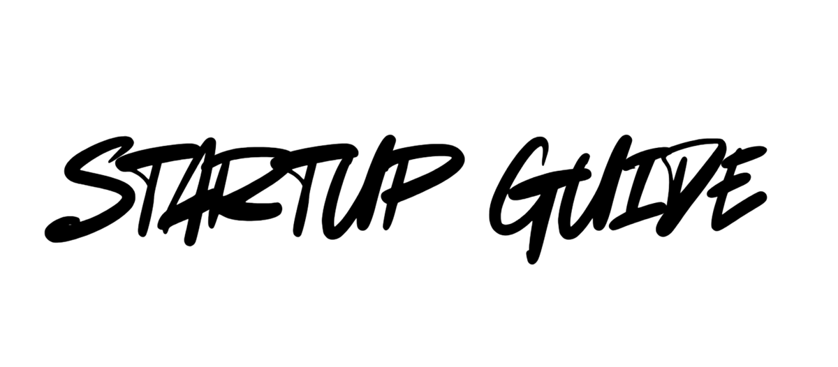 Startup Guide Text